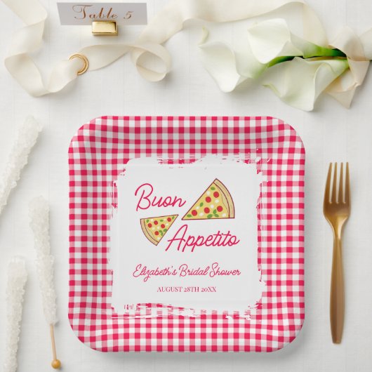 アモーレのブライダルシャワーだ！ ペーパープレート (ウェディング)