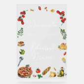 アモーレのリハーサルディナー ウェルカムサイン アクリルサイン (正面)