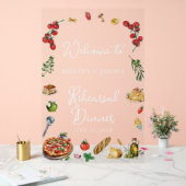 アモーレのリハーサルディナー ウェルカムサイン アクリルサイン (ウェディング)