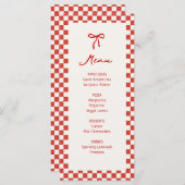 アモーレイタリアバチェロレッテ メニュー (正面/裏面)