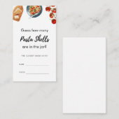 アモーレイタリアンのパスタの貝殻を推測ゲーム エンクロージャーカード (正面/裏面)