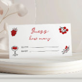 アモーレイタリアンの食べ物のレッド数を推測する エンクロージャーカード