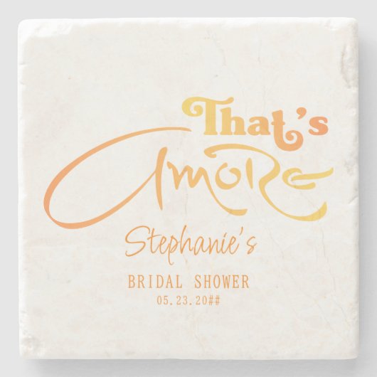 アモーレイタリアンブライダルシャワーであるアペロルカクテル ストーンコースター (正面)
