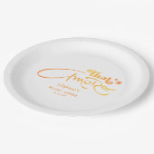 アモーレイタリアンブライダルシャワーであるアペロルカクテル ペーパープレート (アングル)