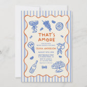 アモーレイタリアンブライダルシャワー 招待状 (正面)