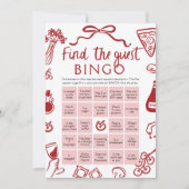アモーレゲストビンゴブライダルシャワーゲーム 招待状 (正面)