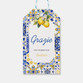 アモーレスピリッツイタリアンレモンブライダルシャワー ギフトタグ