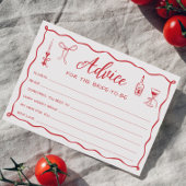 アモーレピザブライダルシャワーアドバイスカード 招待状