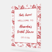 アモーレピザ ブライダルシャワー ウェルカムサイン アクリルサイン (傾斜)