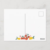 アモーレフードバイタリアンンタイン愛お洒落 ポストカード (裏面)