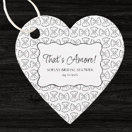 アモーレブライダルシャワーのパスタパタイタリアンン フェイバータグ