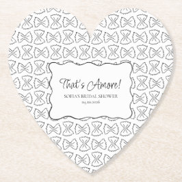 アモーレブライダルシャワーのパスタパタイタリアンン ペーパーコースター