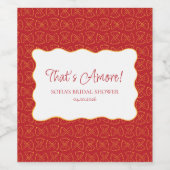 アモーレブライダルシャワーのパスタパタイタリアンン ワインラベル (シングルラベル)