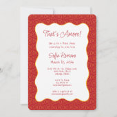 アモーレブライダルシャワーのパスタパタイタリアンン 招待状 (正面)