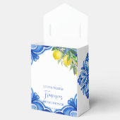 アモーレブルータイルレモンイタリアンブライダルシャワー フェイバーボックス (オープン)