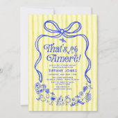 アモーレモンイタリアンズブライダルシャワー 招待状 (正面)