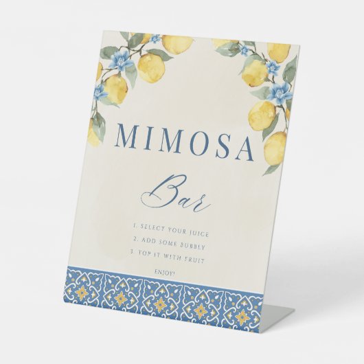 アモーレモンシャワーミモザバーポスター 台座サイン (正面)