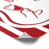 アモーレレッドイタリアンブライダルシャワーへようこそ ポスター (角)