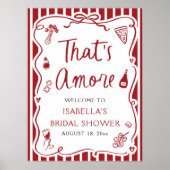 アモーレレッドイタリアンブライダルシャワーへようこそ ポスター (正面)