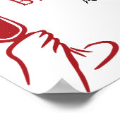 アモーレレッドイタリアンブライダルシャワーへようこそ ポスター (角)