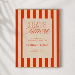 アモーレレッド婚約パーティストライプへようこそ ポスター