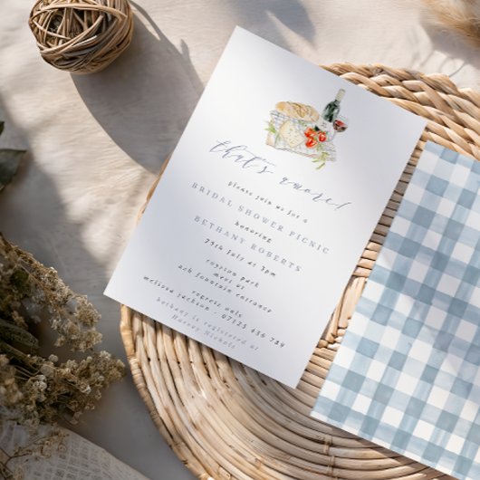 アモーレワイン&チーズブライダルシャワーピクニック 招待状