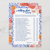 アモーレ地中海のの結婚シューゲームカード 招待状 (正面/裏面)