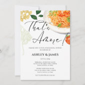 アモーレ イタリアン リハーサル ディナー カジュアル パスタ 招待状 (正面)