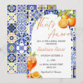 アモーレ スプリッツ シトラス ブライダル シャワー 招待状 (正面/裏面)