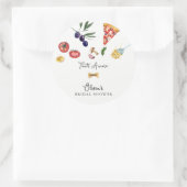 アモーレ ブライダルシャワーラベル ギフト ラウンドシール (バッグ)