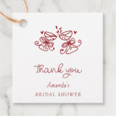 アモーレ ブライダルシャワー サンクス フェイバータグ (正面)