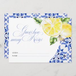 アモーレ レモン イタリアン ブルー タイル 何キス 招待状