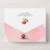 アモーレ |水彩ブライダルシャワー オールインワン招待状 (裏面)