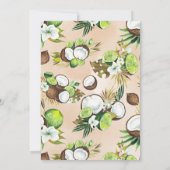 アモーレ |水彩ブライダルシャワー 招待状 (裏面)