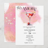 アモーレ | 水彩 結婚前お茶会 招待状 (正面/裏面)