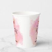 アモーレ | 水彩 結婚前お茶会 紙コップ (右)