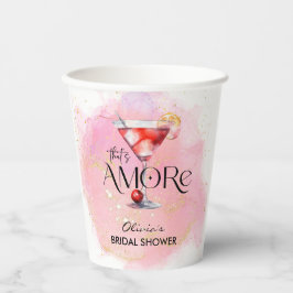 アモーレ | 水彩 結婚前お茶会 紙コップ