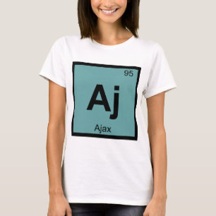 アヤックス - ギリシャ化学元素周期表シンボル Tシャツ