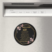 アヤトゥルクルシフローラ金ゴールドムスリム結婚式の引き出物 マグネット (インサイチュ (食洗機))