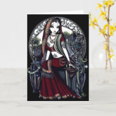 「アヤナ」ファンタジーグリーティングカード カード (黄色い花)