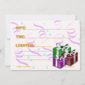 アヤムアイハパーティー 招待状 (裏面)