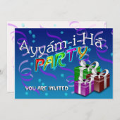 アヤムアイハパーティー 招待状 (正面/裏面)