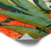 アヤメにカワセミ, 北斎 Iris and Kingfisher, Hokusai, Ukiyo-e ポスター (角)