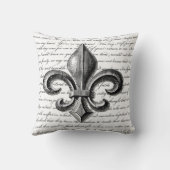 アヤメのニュー・オーリンズのデザインの枕 クッション (裏面)