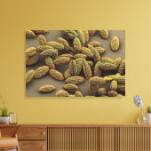 アヤメのモノコット花粉 キャンバスプリント (インサイチュ (リビング))