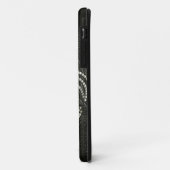 アヤメのレザールックのプリントの場合 Case-Mate iPhoneケース (裏面/左)