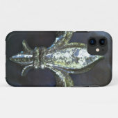 アヤメのレザールックのプリントの場合 Case-Mate iPhoneケース (裏面(横))