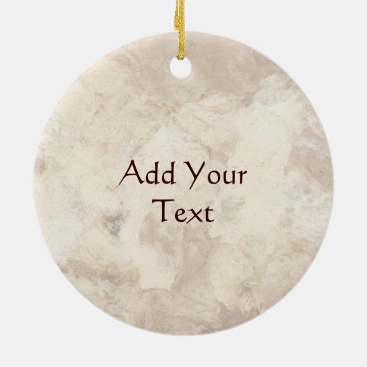 アヤメの円形の写真フレーム セラミックオーナメント (裏面)