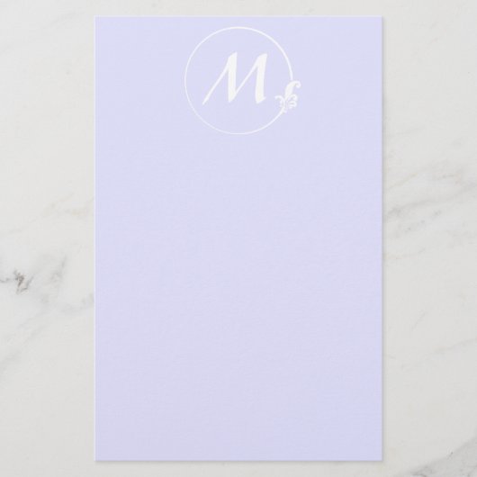 アヤメの円 便箋 (正面)