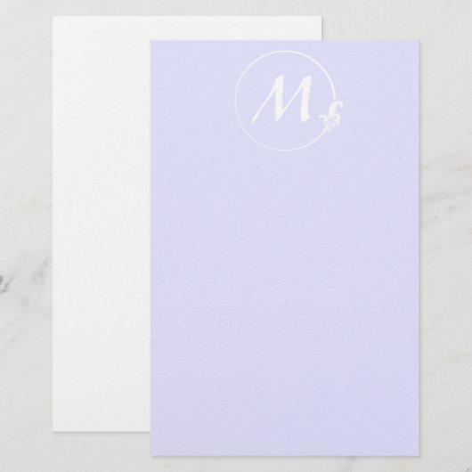 アヤメの円 便箋 (正面/裏面)